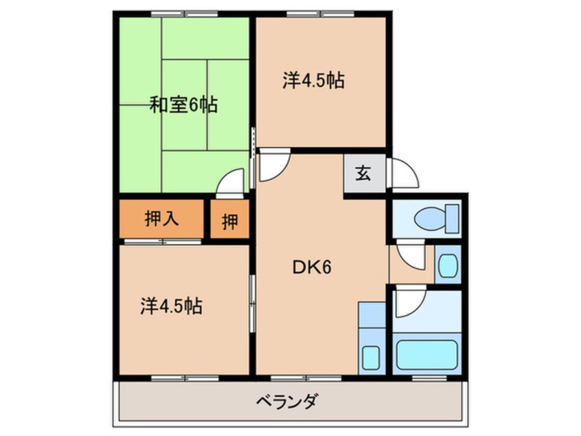 間取図 畔柳ハイツ