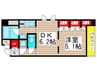 フォレスト久屋公園 1DKの間取り