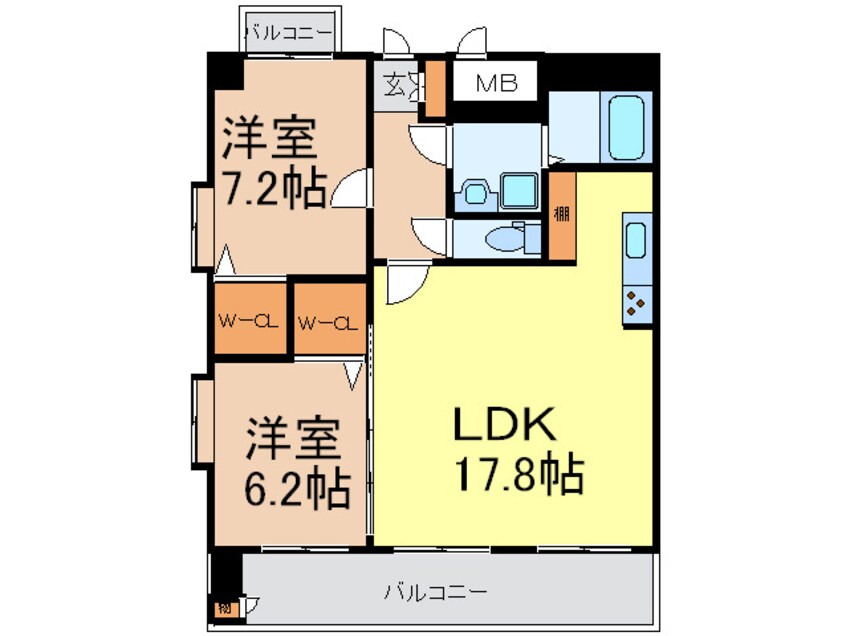 間取図 プロビデンス葵タワ－