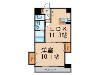 間取図 プロビデンス葵タワ－