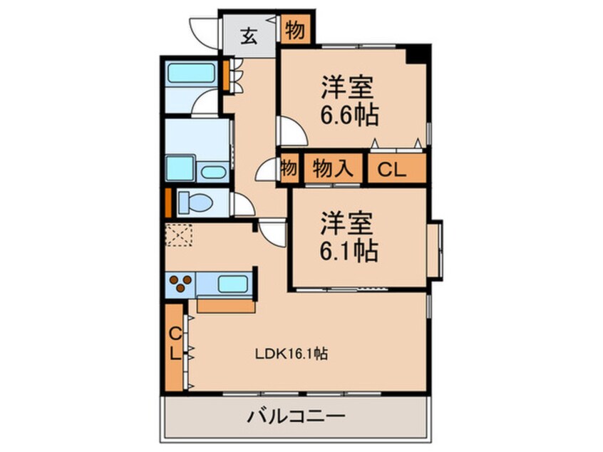 間取図 リアン東山