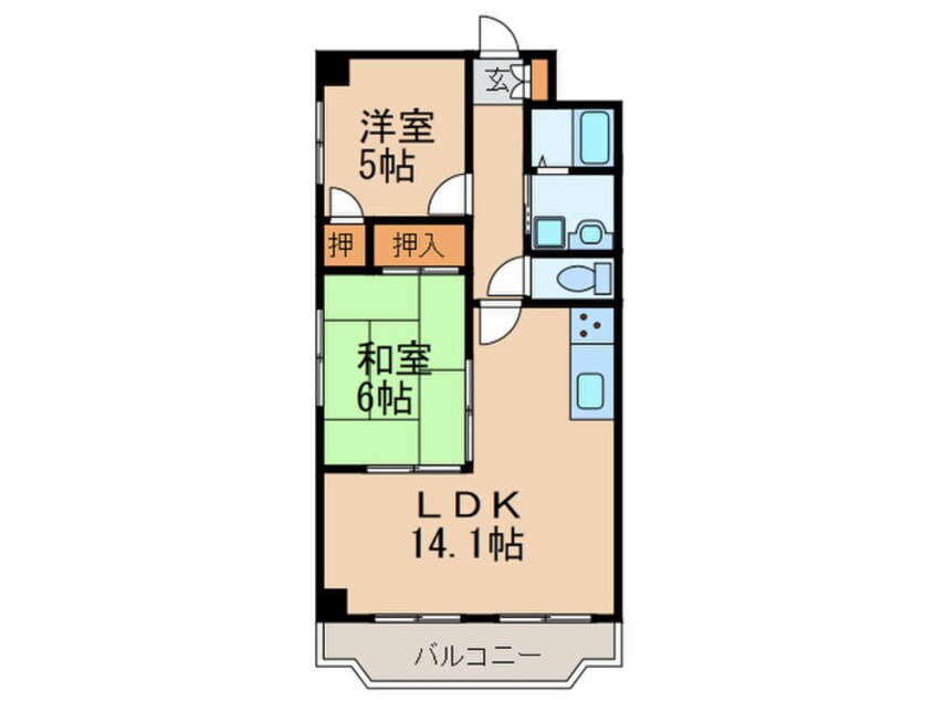 間取図 サンパレス名駅