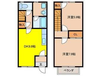 間取図 ファ－ニバルＯＧＩＨＡＲＡ