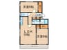 トゥインクル青山　A棟 2LDKの間取り
