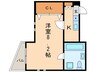 カ－サクイント 1Kの間取り