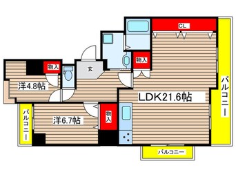 間取図 ユニーブル八事(703)