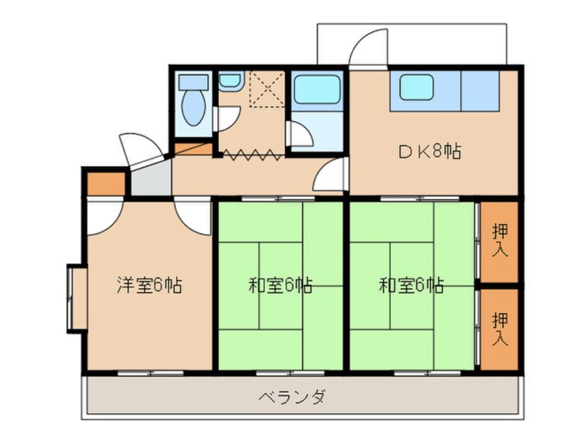 間取図 森コ－ポ