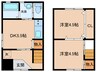 丸米アパート　東棟 2DKの間取り