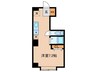 エクレール 1Rの間取り