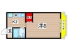 メゾンエイブル 1Kの間取り