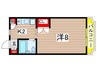メゾンエイブル 1Kの間取り