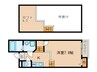 Creo庄内通弐番館 1Kの間取り