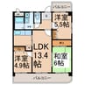 クオーレ佐千原 3LDKの間取り