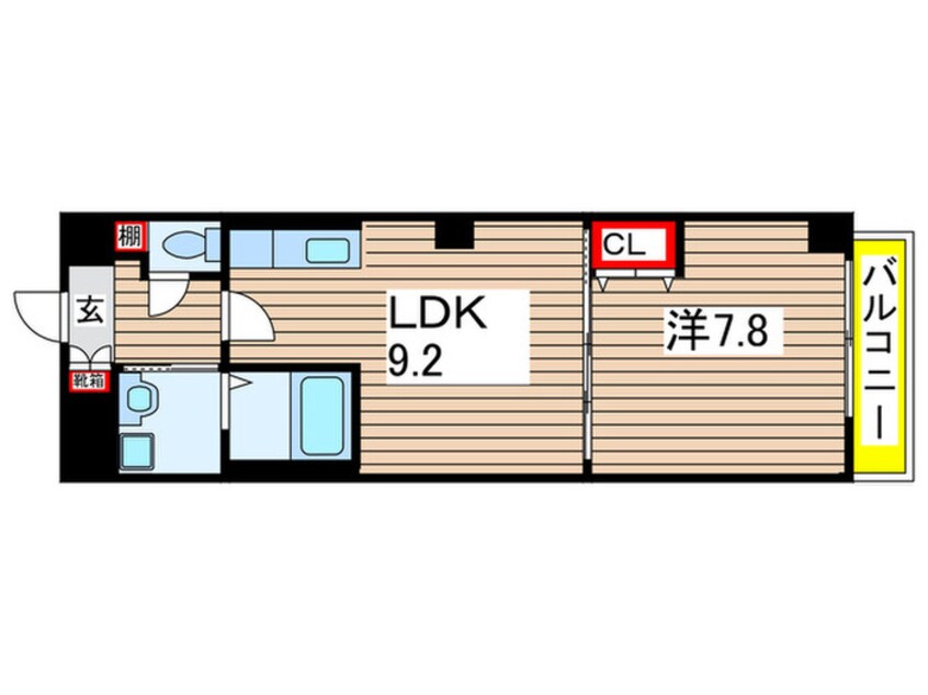 間取図 エクセラン本願寺