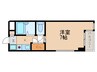 ラヴィアン パレス 1Kの間取り