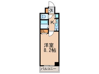 間取図 ﾌﾟﾚｻﾝｽ名古屋駅前ｸﾞﾗﾝｳﾞｨﾙ(1102)
