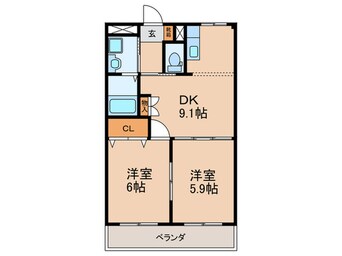 間取図 ビッグランド　N