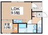 ヴィラ セレステ 八番 1LDKの間取り