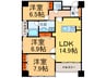 グラン・アベニュ－栄 3LDKの間取り