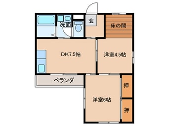 間取図 ハイツ中村