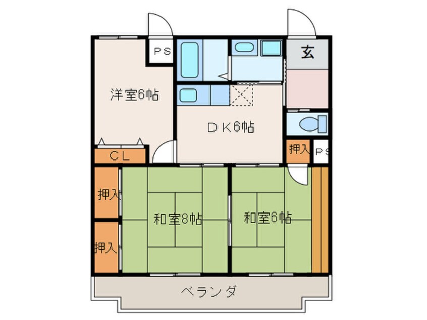 間取図 エシュリオン原崎