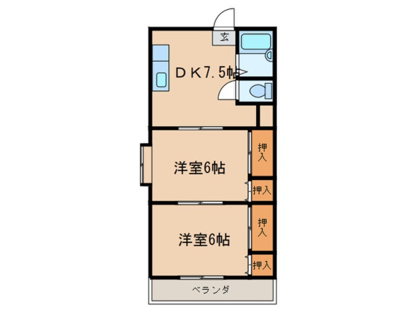 間取図 メゾンオオワキ