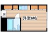 東カン名古屋キャステール(443) 1Rの間取り
