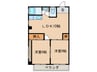 ファースト徳川 2LDKの間取り