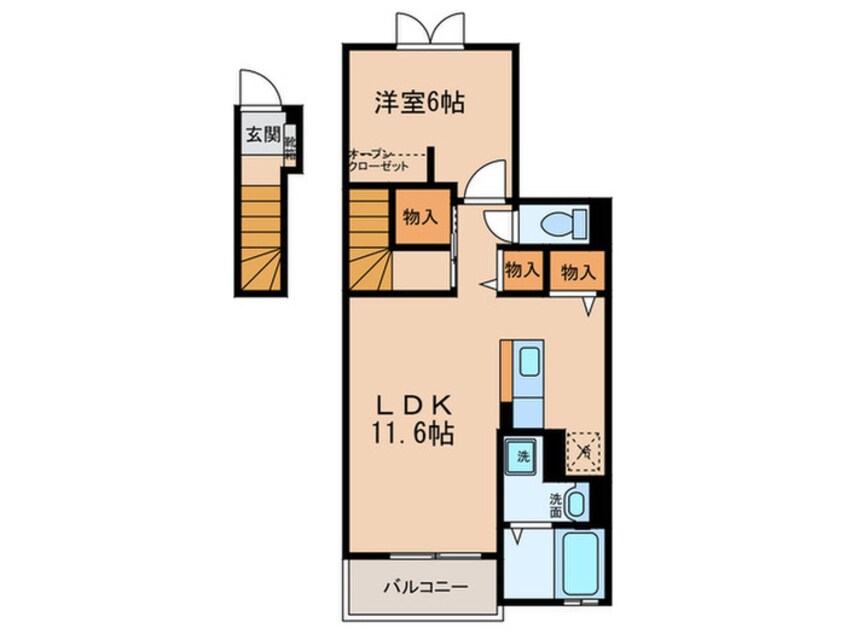 間取図 インプレス東起Ⅱ