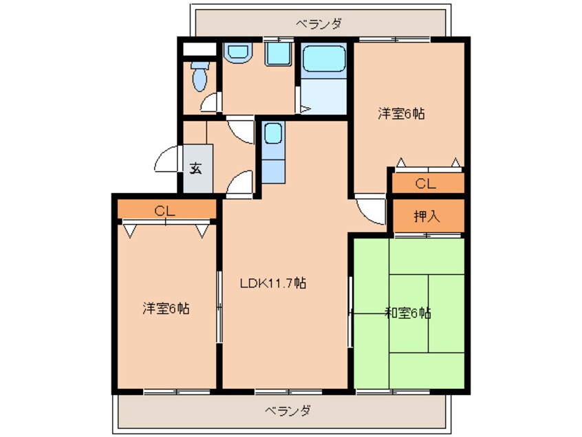 間取図 グランデ三番町