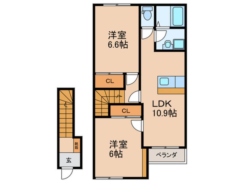 間取図 フェリーチェ　S