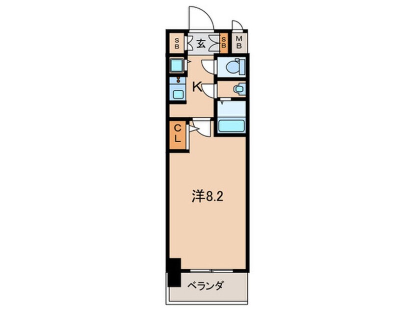 間取図 S-RESIDENCE名駅WEST