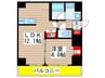 プレミアム大須 1LDKの間取り