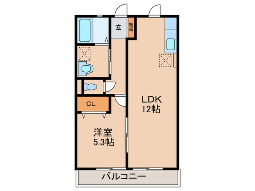 間取図 ホワイトコート花の木A