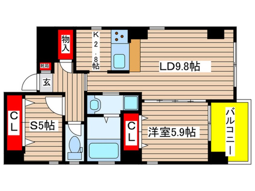 間取図 サンオ－メゾン