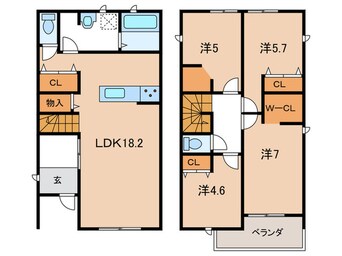 間取図 ﾏｲﾎｰﾑﾈｸｽﾄ豊田美里3号棟