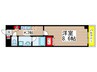 ﾆｭ-ｼﾃｨｱﾊﾟ-ﾄﾒﾝﾂ円上町 1Kの間取り