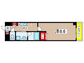 間取図 ﾆｭ-ｼﾃｨｱﾊﾟ-ﾄﾒﾝﾂ円上町