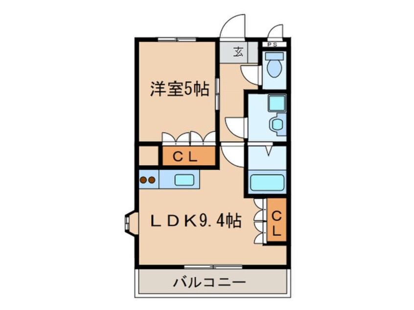 間取図 ヴレスュ－ル