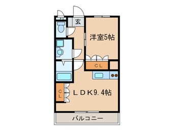 間取図 ヴレスュ－ル