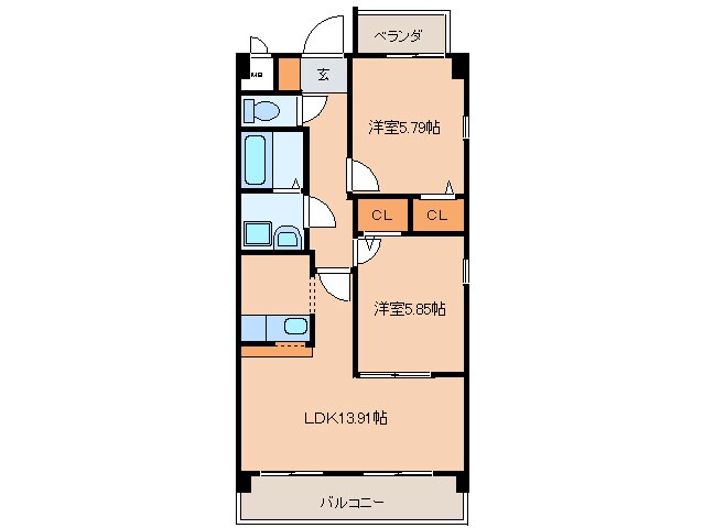 間取り図 パ－クアヴェニュ－クニワ