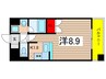 メイプルコ－ト布池 1Rの間取り