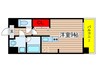 メイプルコ－ト布池 1Rの間取り
