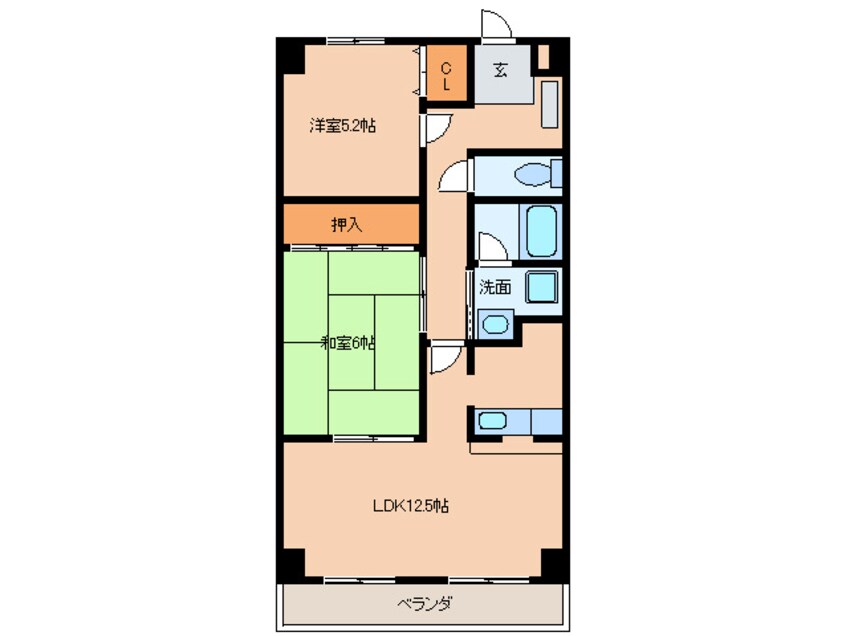 間取図 メルベーユ鎌須賀