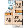 Ｑｕａｔｒｅ Ｓａｉｓｏｎｓ 2LDKの間取り