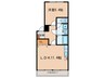 ラフィーネ石原 1LDKの間取り