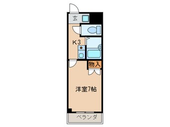 間取図 ベルヴィル猪之越