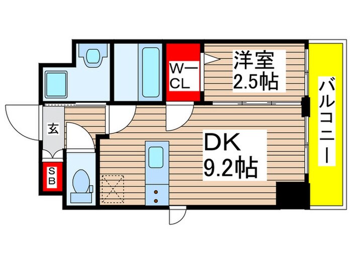 間取り図 ｴｽﾃﾑｺｰﾄ名古屋新栄Ⅱｱﾘｰﾅ