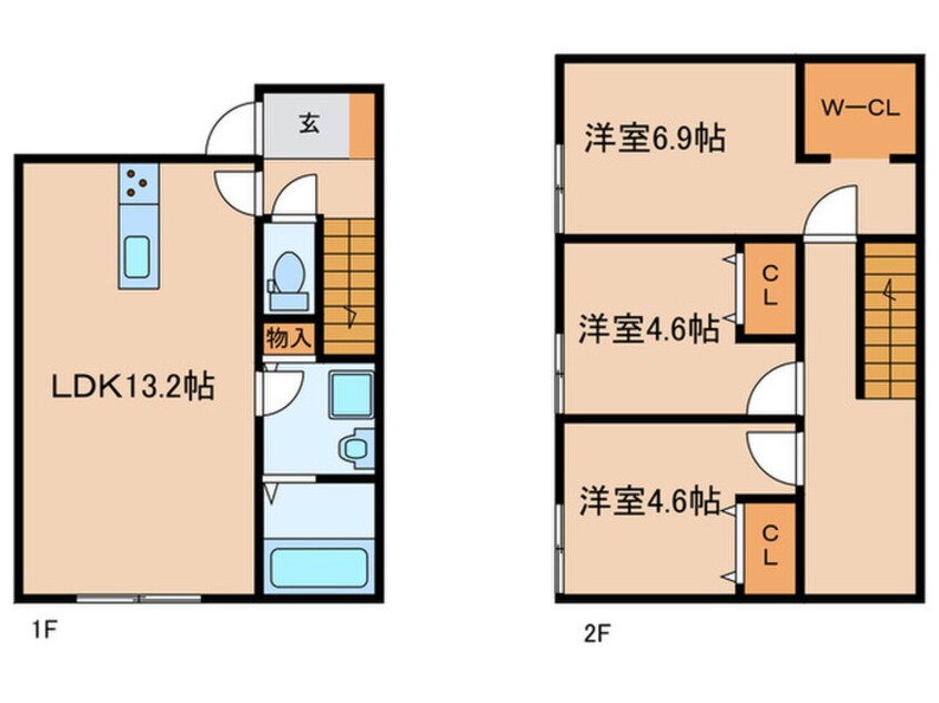 間取図 コンフォール　プラス　B