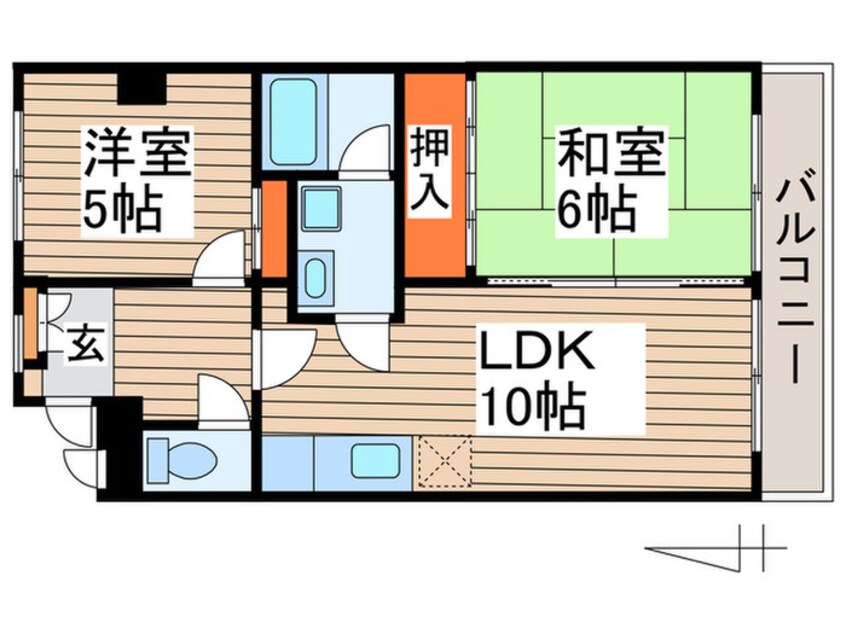 間取図 ロイヤルエスポワ－ル